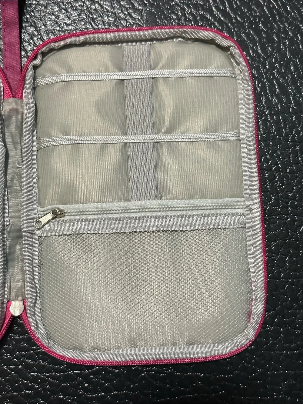 Portable Travel Tech Organizer Pouch - Rose Pink